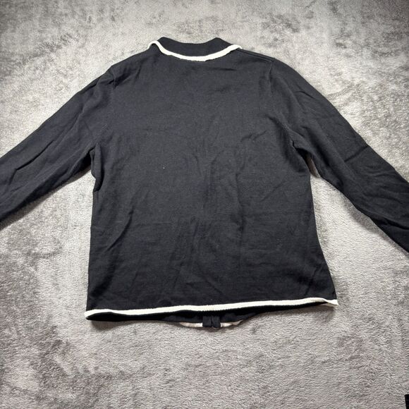 Designers Originals Full Zip Sweater Lightweight Snowman Snowflake Large I190 - Picture 6 of 8